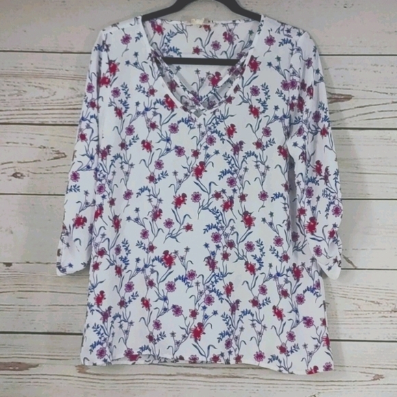 HIPPIE Rose Medium 3/4 Sleeve Blouse - Picture 1 of 4
